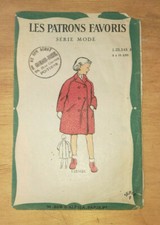 COUTURE LES PATRONS FAVORIS MANTEAU FILLETTE 8/10 ANS ANNEES 50/60