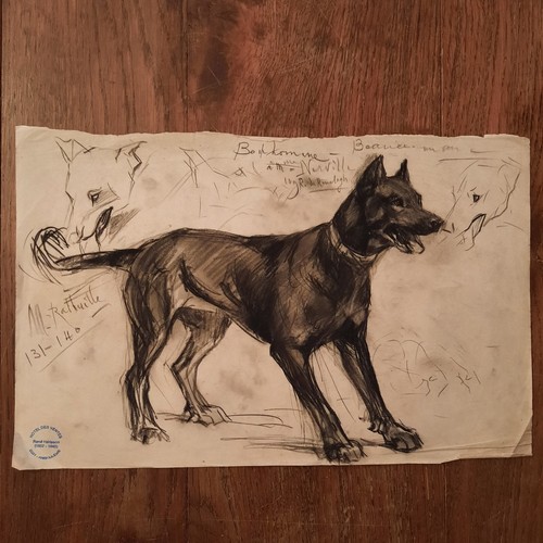 Dessin ancien animalier - ancien, rené