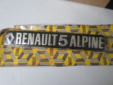 RENAULT 5 ALPINE-R5 ALPINE MONOGRAMME ARRIERE NEUF ORIGINE D'EPOQUE