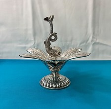 Serviteur de table CHRISTOFLE FLEURON métal argenté coupelle caviar mignardises