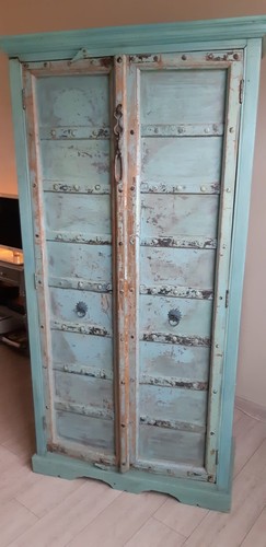 Armoire indienne bleue vert - armoire,