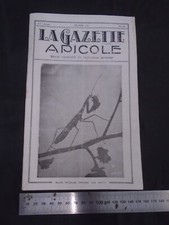 BULLETIN MENSUEL LA GAZETTE APICOLE 1933 REVUE MENSUELLE APICULTEUR MODERNE