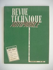 REVUE TECHNIQUE RTA  OPEL OLYMPIA REKORD-CARAVAN-FOURGONNETTE de 1954 à 1959