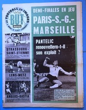 FOOTBALL BUT n° 571 QUART DE FINALE COUPE FRANCE 1975 OM PSG 2-2 PANTELIC AU TOP
