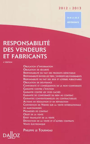 Responsabilité des vendeurs