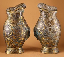 11 "Bronze Ware doré Fengshui