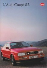 Catalogue Brochure Audi Coupé S2 01/1993 Belgique en français