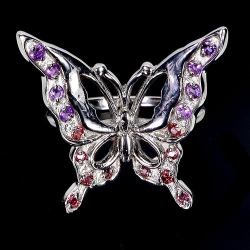 Bague argent sterling - en,
