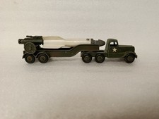 CAMION MILITAIRE 19CMS CRESCENT TOYS LANCE FUSÉE MISSILE 