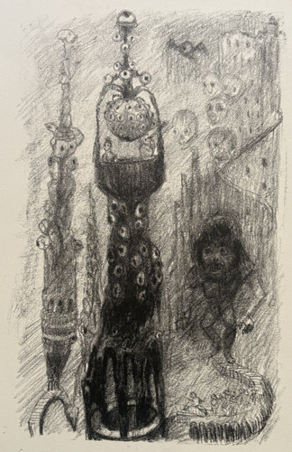 Vathek lithographie beckford - vathek,