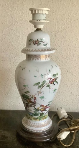 Pied lampe porcelaine de - de, en