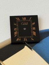 Cadran noir Cartier Tank avec