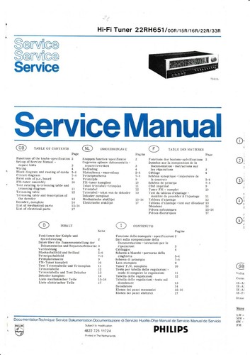 Service manuel instructions - service,