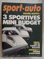 SPORT AUTO N°242 3/1982 FIAT 127 FIESTA XR2 104 ZS R5 TURBO DE RALLYE PIRONI