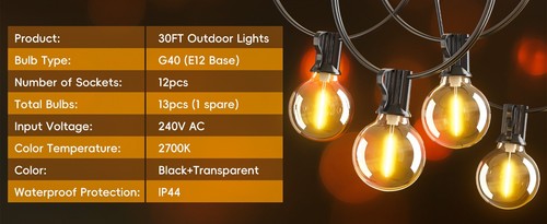 Guirlande lumineuse led - guirlande, 9m