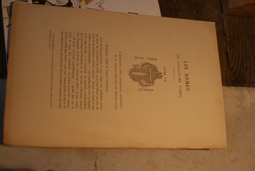 Les armes guillaume farel - armes,