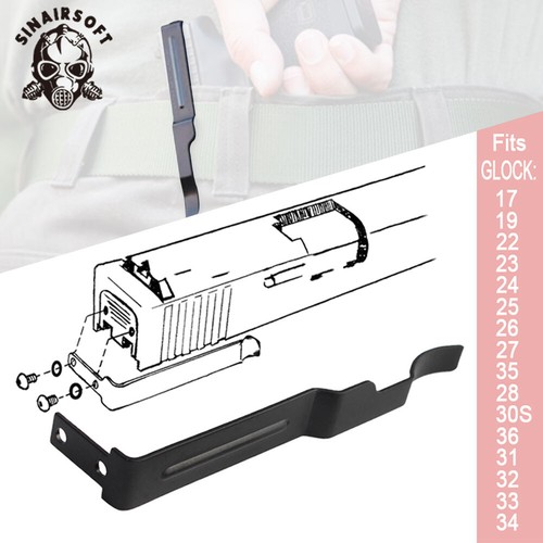 Concealed gun belt clip - belt, for