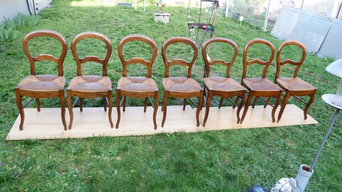 Lot chaises louis - louis, philippe