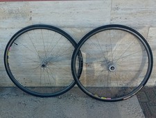 Paire de roues de couverture 700c Heroica Sachs collier rigide blanc Cinelli