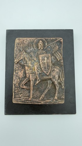 Bronze relief plaque saint - relief,