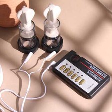 Électro E-Stim Pinces À Seins Pompe Esclave Sextoy Pour Femmes Masturbateur SM