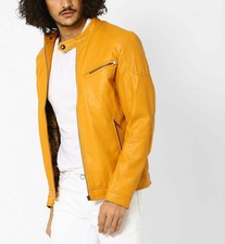 Veste chic jaune brillant pour