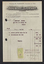 PARIS (XI°) USINE de MACHINES à BOIS & MACHINES-OUTILS "JOUBERT & TIERSOT" 1920