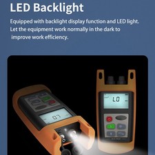 Optical Power Meter Visual Fault Locator Function ‑50 To +26 DBm Measurement NEW