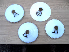 lot de 4 abat-jour OPALINE  =