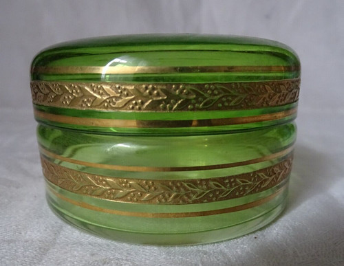 Boite poudre coffret - boite, verre