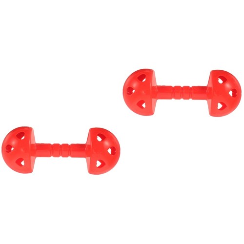 2pcs red abs hand weights - red,
