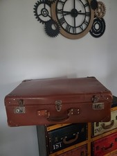 Grande valise ancienne marron