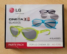 4 paires de Lunettes Cinéma 3D
