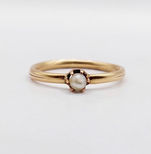 Bague antique rose 18k - bague,