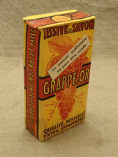 Ancien paquet de lessive Grappe d'or Gouin Dijon épicerie ancienne estaminet
