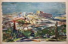 Edy Legrand, Athènes, Lithographie, XXe