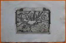 VAN DER AA Gravure originale c1725 PLAN DE SEDAN Ardennes Meuse Vauban