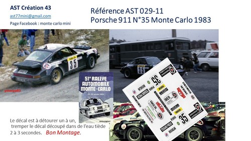Decal porsche 930 - 43, turbo