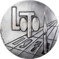 France, Médaille, Loto, 1977