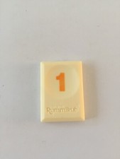 Tuile chiffre 1 un orange