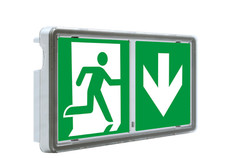 BAES led évacuation universel IP44  IK08  Bloc Tech ONE E1S