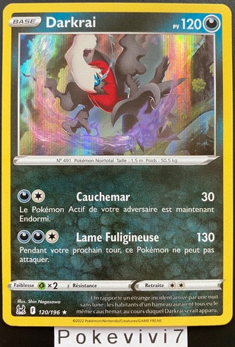 Carte pokemon darkrai 120 196 - darkrai, 120/196