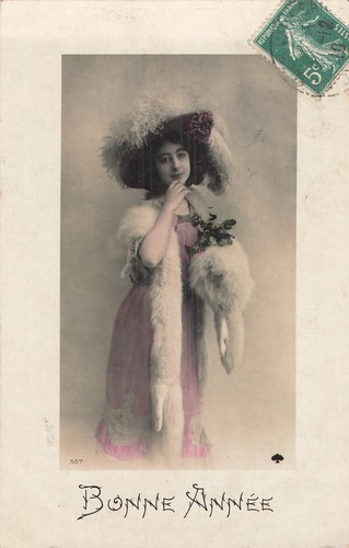 Bonne annee femme elegante - femme,