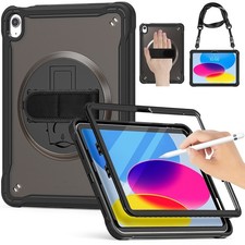 Coque Intégrale avec Bandoulière Sangle pour iPad A16 iPad Air 10,9/11 Pro 11