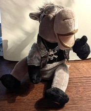 Peluche Âne Musical vintage - Rockeur