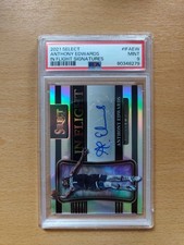 Carte Anthony Edwards /299 PSA autographe Panini select Flight Signatures basket