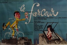 "LE FARCEUR" Affiche 2 panneaux 1961 (Jean-Pierre CASSEL, Anouk AIMÉE) 240x160cm