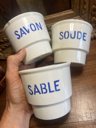 Serie pots sable savon - serie, 3