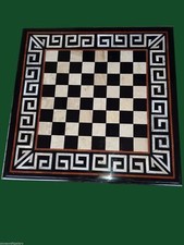 18 " Noir Marbre Jeu D'Échecs