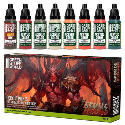 Set peinture skulls blood - peinture,